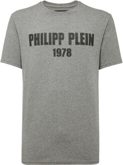 Philipp Plein T-Shirt Ronde Hals Grijs - 3XL