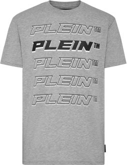 Philipp Plein T-Shirt Ronde Hals Grijs - 3XL