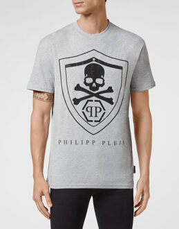 Philipp Plein T-Shirt Ronde Hals Grijs - XL