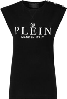 Philipp Plein T-Shirt Ronde Hals Iconic Plein - maat Zwart