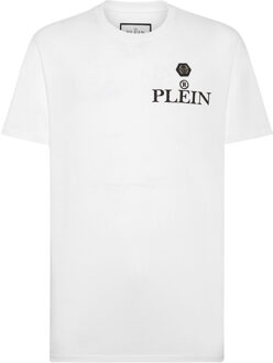 Philipp Plein T-Shirt Ronde Hals Iconic Plein Wit - 2XL