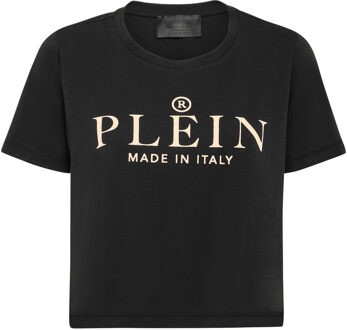 Philipp Plein T-Shirt Ronde Hals Iconic Plein Zwart