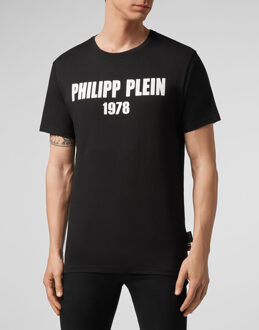 Philipp Plein T-Shirt Ronde Hals - maat 2XL Zwart