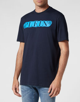 Philipp Plein T-Shirt Ronde Hals - maat 3XL Donkerblauw