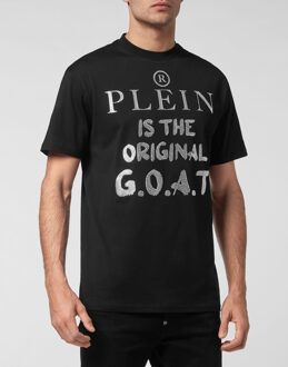 Philipp Plein T-Shirt Ronde Hals - maat 3XL Zwart/wit