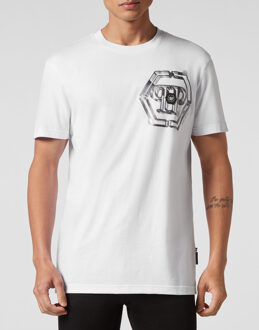 Philipp Plein T-Shirt Ronde Hals - maat 5XL Wit
