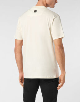 Philipp Plein T-Shirt Ronde Hals - maat Crème