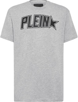 Philipp Plein T-Shirt Ronde Hals - maat Grijs