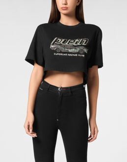 Philipp Plein T-Shirt Ronde Hals - maat M Zwart