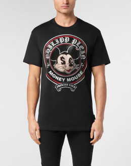 Philipp Plein T-Shirt Ronde Hals - maat M Zwart