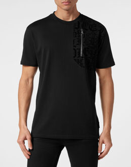 Philipp Plein T-Shirt Ronde Hals - maat M Zwart