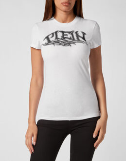 Philipp Plein T-Shirt Ronde Hals - maat S Wit