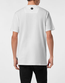 Philipp Plein T-Shirt Ronde Hals - maat S Wit