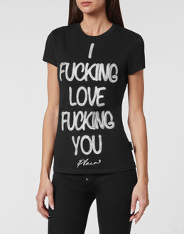 Philipp Plein T-Shirt Ronde Hals - maat S Zwart