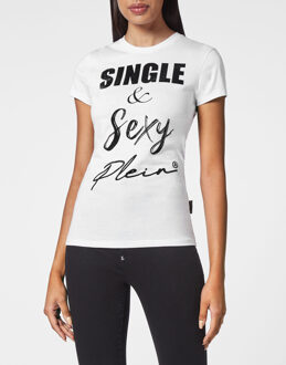 Philipp Plein T-Shirt Ronde Hals - maat XS Wit