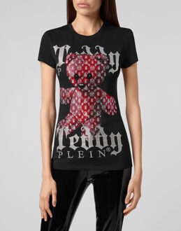 Philipp Plein T-Shirt Ronde Hals Monogram Zwart - XS