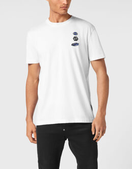 Philipp Plein T-Shirt Ronde Hals Racing Wit - 2XL
