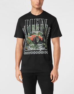 Philipp Plein T-Shirt Ronde Hals Racing Zwart - S