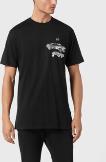 Philipp Plein T-Shirt Ronde Hals Racing Zwart/wit - M
