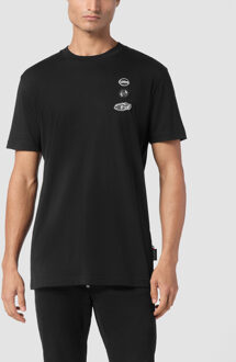 Philipp Plein T-Shirt Ronde Hals Racing Zwart - XL