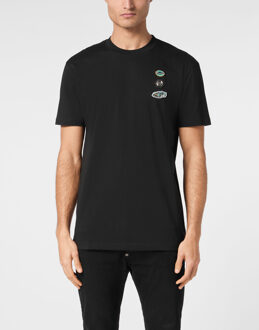 Philipp Plein T-Shirt Ronde Hals Racing Zwart