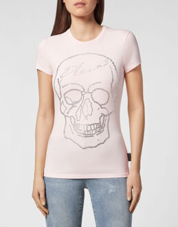 Philipp Plein T-Shirt Ronde Hals Rosé - M