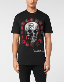 Philipp Plein T-Shirt Ronde Hals Schedel Zwart