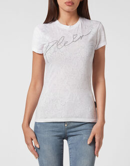 Philipp Plein T-Shirt Ronde Hals Signature Wit - XL