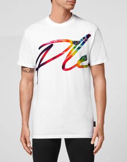 Philipp Plein T-Shirt Ronde Hals Signature Wit