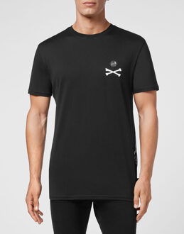 Philipp Plein T-Shirt Ronde Hals Skeleton Zwart