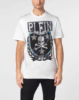 Philipp Plein T-Shirt Ronde Hals Skull&Bones Wit - XL