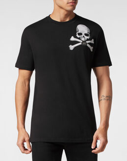 Philipp Plein T-Shirt Ronde Hals Skull&Bones Zwart