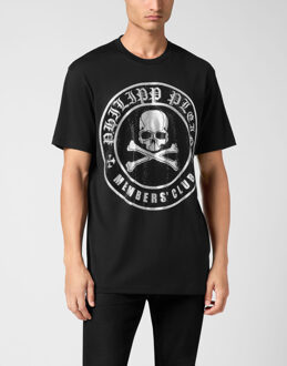 Philipp Plein T-Shirt Ronde Hals Skull&Bones Zwart