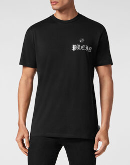 Philipp Plein T-Shirt Ronde Hals Skull&Bones Zwart