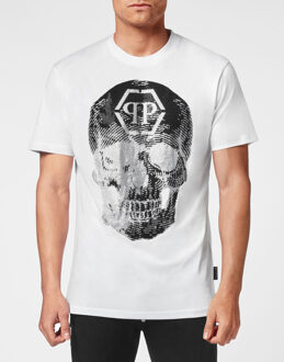 Philipp Plein T-Shirt Ronde Hals Skull - maat 2XL Wit