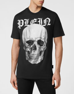 Philipp Plein T-Shirt Ronde Hals Skull - maat 3XL Zwart
