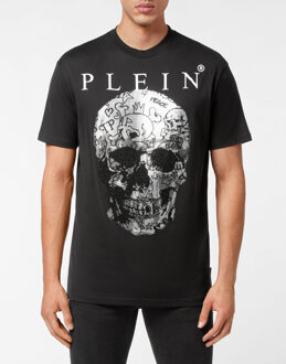 Philipp Plein T-Shirt Ronde Hals Skull - maat 3XL Zwart