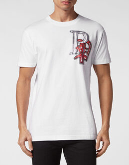 Philipp Plein T-Shirt Ronde Hals Skull Wit - 5XL