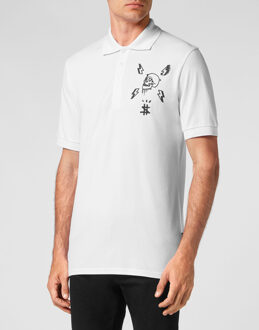 Philipp Plein T-Shirt Ronde Hals Skull Wit - M