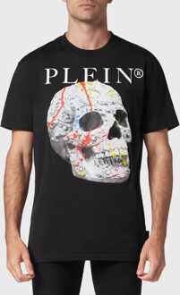 Philipp Plein T-Shirt Ronde Hals Skull Zwart - 3XL