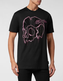 Philipp Plein T-Shirt Ronde Hals Skull Zwart - 4XL