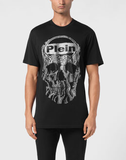 Philipp Plein T-Shirt Ronde Hals Skull Zwart/wit - 2XL