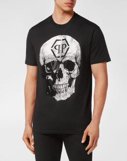 Philipp Plein T-Shirt Ronde Hals Skull Zwart