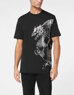 Philipp Plein T-Shirt Ronde Hals Skull Zwart