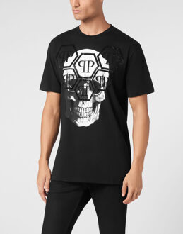 Philipp Plein T-Shirt Ronde Hals Skull Zwart