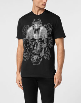 Philipp Plein T-Shirt Ronde Hals Skull Zwart