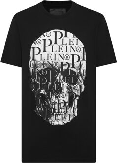 Philipp Plein T-Shirt Ronde Hals Skull Zwart