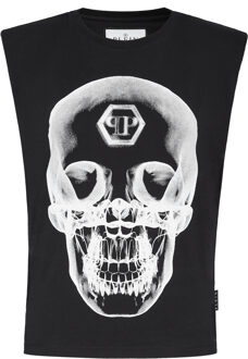 Philipp Plein T-Shirt Ronde Hals Skull Zwart