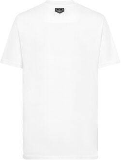 Philipp Plein T-Shirt Ronde Hals Smile - maat 2XL Wit