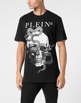 Philipp Plein T-Shirt Ronde Hals Snake Zwart - 3XL